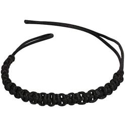 Art of Creation Handmade Tibetan Buddhist 2pcs Black String Good Luck Bracelet for Prosperity and Success | Braided Stylish Spiritual Yoga Jewelry For Unisex