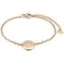 THREE KEYS JEWELRY Rose Gold Initial Bracelet for Girls Gifts Stainless Steel Dainty Coin Name Initial Charm Bracelet Alphabet Letter Pendant Silver Initial Bracelets for Women with Initial