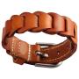 Xusamss Punk Buckle Bangle Weave Pu Leather Bracelet,7''-8''