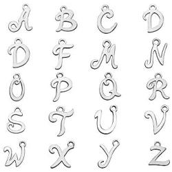 Frodete Luxury 26 Letters Stainless Steel Silver Color Necklace Dangle Earrings Women Alfabet Initial Bridal Wedding Jewelry Sets