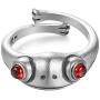 LOVECOM Real 925 Sterling Silver Frog Open Rings for Women Vintage Cute Animal Finger Ring Silver Fashion Party Jewelry Gifts