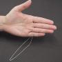 Sterling Silver 1mm Box Chain Necklace Bracelet Anklet Solid Italian Nickel-Free, 7-36 Inch