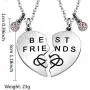 Maxforever Friendship Gifts, '' Best Friend Forever '' 2Pcs Split Heart Pendant Necklaces, Best Friend Jewelry Set Maxforever Friendship Gifts, '' Best Friend Forever '' 2Pcs Split Heart Pendant Necklaces, Best Friend Jewelry Set