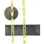 Nuragold 14k Yellow Gold 5.5mm Solid Figaro Chain Link Pendant Necklace, Mens Jewelry Lobster Lock 20'' 22'' 24'' 26'' 28'' 30'' Nuragold 14k Yellow Gold 5.5mm Solid Figaro Chain Link Pendant Necklace, Mens Jewelry Lobster Lock 20'' 22'' 24'' 26'' 28'' 30''