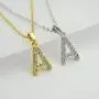 Cubic Zirconia Initial Necklace, 14K Gold Plated Dainty Personalized Name Shinning Letter Choker Necklace Gift for Women Stainless Steel Necklace Pendant Jewelry Cubic Zirconia Initial Necklace, 14K Gold Plated Dainty Personalized Name Shinning Letter Choker Necklace Gift for Women Stainless Steel Necklace Pendant Jewelry