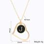 OMAIGAR A-Z 26 Initial Necklaces for Women, 16K Gold Plated Name Personalized Necklace with Dainty Love Heart, Ideal Jewelry Toys Gift for Teen Girls or Daily Wear