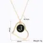 OMAIGAR A-Z 26 Initial Necklaces for Women, 16K Gold Plated Name Personalized Necklace with Dainty Love Heart, Ideal Jewelry Toys Gift for Teen Girls or Daily Wear