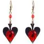 RareLove Vintage Lolita Red Rhinestone Teardrop with Butterfly Dangle Earrings RareLove Vintage Lolita Red Rhinestone Teardrop with Butterfly Dangle Earrings