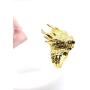 Dragon Head Ring Vintage Gothic Design Band Mens Biker Ring Hiphop Motorcycles Personalized Cool Dragon Trendy Ring for Men Boys Jewelry Gold Silver