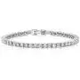Gem Stone King 10.00 Ct Round Cut Stunning Cubic Zirconia CZ 7 Inch Tennis Bracelet for Women