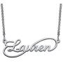 Name Necklace Infinity Style in Sterling Silver - Personalized & Custom Made Jewelry - Gift for Her…