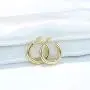 HAIAISO 14K Gold Plated Chunky Open Hoop Earrings - Thick Gold 5MM Lightweight Loop Earrings for Women Girls Gifts HAIAISO 14K Gold Plated Chunky Open Hoop Earrings - Thick Gold 5MM Lightweight Loop Earrings for Women Girls Gifts