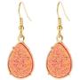 BaubleStar Chic Simulated Druzy Earrings Tear Drop Dangle Earrings