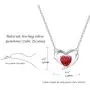 FANCIME Birthstone Necklace for Women Created Aquamarine Necklace in Sterling Silver Heart Necklace Fine Jewelry 16''+2''