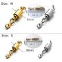 Zpsolution Screw Magnetic Clasps for Necklaces Safety Magnetic Locking Jewelry Clasp Converter