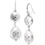 Silpada Bold As Ice 14-14.5 mm Grey Freshwater Cultured Pearl Drop Earrings with Crystals in Sterling Silver