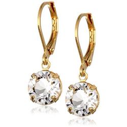 1928 Jewelry Swarovski Crystal Lever-Back Drop Earrings