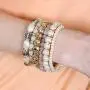 RIAH FASHION Bohemian Multi Strand Faux Pearl Bracelets - Layer Beaded Statement Stretch Lovely Crystal Charm Bangles Flower, Star, Heart RIAH FASHION Bohemian Multi Strand Faux Pearl Bracelets - Layer Beaded Statement Stretch Lovely Crystal Charm Bangles Flower, Star, Heart