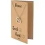 Quan Jewelry Gifts for Women, Love Heart Peace Sign Pendant Necklace, Handcrafted Jewelry in Silver Tone with Inspirational Greeting Card
