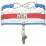 HHHbeauty Run Bracelet Jewelry Runners Running Bracelet Running Gifts Run Jewelry Bracelet Gifts for Women, Girls, Men, Boys, Runners, Running Teacher, Games