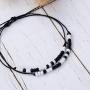 Mother Daughter Morse Code Bracelet Matching Jewelry Gift Set for 2 Handmade Stainless Steel Beads on Silk Cord …