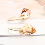 Neoglory Jewelry 14k Gold Plated Champagne Crystal Drop Pierced Earrings Mothers day Gift embellished with Crystals from Swarovski