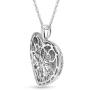NATALIA DRAKE 2 Cttw Pave Diamond Necklace for Women (Color J / Clarity I3)