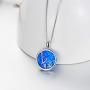 SOULMEET Sterling Silver Various Zodiac Necklace for Women Girls, Simulated Opal Jewelry Gifts Ideas for Birthday Christmas Anniversary Valentines Day