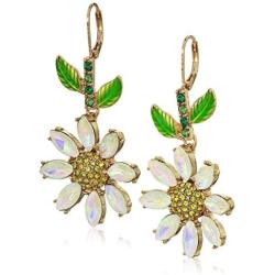 Betsey Johnson Daisy Drop Earrings