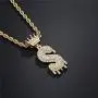 cmoonry Gold Plated Hip Hop Initial Letter Pendant Necklace for Men Women Bling Bling CZ Crown King Necklace with 24“ Twist Chain cmoonry Gold Plated Hip Hop Initial Letter Pendant Necklace for Men Women Bling Bling CZ Crown King Necklace with 24“ Twist Chain
