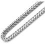 Sterling Silver Italian 2.5mm Solid Franco Square Box Link 925 Sterling Silver -Made in Italy