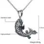 PAMTIER Unisex Vintage Lucky Sign Chinese Koi Carp Amulet Pendant Necklace