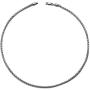 AmyRT Jewelry 4mm Titanium Steel Wheat Silver Chain Necklaces for Men & Women 16 to 30 Inches
