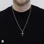 Amberta Unisex 925 Sterling Silver Cross Pendant Amberta Unisex 925 Sterling Silver Cross Pendant