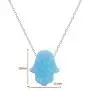 ZS Fire Opal Hamsa Hand Opal Pendant Multi Color Opal Necklace 925 Sterling Silver Necklace ZS Fire Opal Hamsa Hand Opal Pendant Multi Color Opal Necklace 925 Sterling Silver Necklace