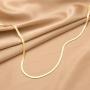Gold Choker Chain Necklace for Women: 14k Gold Plated Dainty Snake Chain Tiny Disc Charm Herringbone Jewelry Teen Girls Gifts