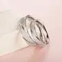 FANCIME Highlights 925 Sterling Silver Wedding Band Couples Ring For Men Women Sets Promise Ring for Couples, Women SIZE 4.5