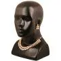 Touchstone Indian Bollywood Handcrafted Traditional Royal Mughal Kundan Polki Meenakari Enamel Colorful Wedding Designer Jewelry Necklace Choker Set in Gold and Silver Tone for Women.