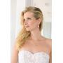 Mariell Freshwater Pearl Wedding Necklace & Earrings Rose Gold Halo Jewelry Set for Bridesmaids & Brides