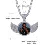 GUCY Hip Hop Jewelry Picture Pendant Necklace for Women Men Personalized Custom Photo Pendant Necklace