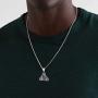 FaithHeart S925 Sterling Silver Viking Pentagram Pentacle Necklace Pagan Wicca Pendant Necklace for Women Men-Can Engrave