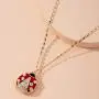 KOEDLN Cute Ladybug Pendant Necklace Beetle Insect Enamel Crystal Fashion Necklace for Women Girls KOEDLN Cute Ladybug Pendant Necklace Beetle Insect Enamel Crystal Fashion Necklace for Women Girls