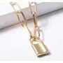 JAYUMO Lock Necklaces for Women Girls Cute Padlock Punk Choker Chain Necklaces Set Gold & Silver Tone JAYUMO Lock Necklaces for Women Girls Cute Padlock Punk Choker Chain Necklaces Set Gold & Silver Tone