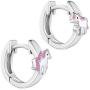 925 Sterling Silver Pink White Unicorn Jewelry Set Earrings Necklace Girls 16