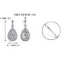 EVER FAITH 925 Sterling Silver Elegant Pave CZ Hollow-out Gastby Inspired Chandelier Earrings Clear