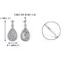 EVER FAITH 925 Sterling Silver Elegant Pave CZ Hollow-out Gastby Inspired Chandelier Earrings Clear EVER FAITH 925 Sterling Silver Elegant Pave CZ Hollow-out Gastby Inspired Chandelier Earrings Clear
