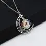 BEKECH Order of The Eastern Star Inspired Gift OES Charm Crescent Moon Pendant Necklace OES Sorority Jewelry Gift for Sorority Graduates Campus Girls Women BEKECH Order of The Eastern Star Inspired Gift OES Charm Crescent Moon Pendant Necklace OES Sorority Jewelry Gift for Sorority Graduates Campus Girls Women