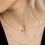 Turandoss Cross Necklace for Women - 14K Gold Filled Small Cross Pendant Simple Sideways Cross Necklace for Women Jewelry Gifts 14 16 Inches Chain Gold/White God/Rose Gold