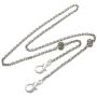 Brenda Elaine Jewelry Womens Mask Lanyard/Necklace with Ornate Beads, Silver, Copper, Brass