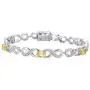 6x4MM Oval Genuine Gemstone Infinity Bracelet in Rhodium-plated Sterling Silver, 7''| Bracelets for Women 6x4MM Oval Genuine Gemstone Infinity Bracelet in Rhodium-plated Sterling Silver, 7''| Bracelets for Women